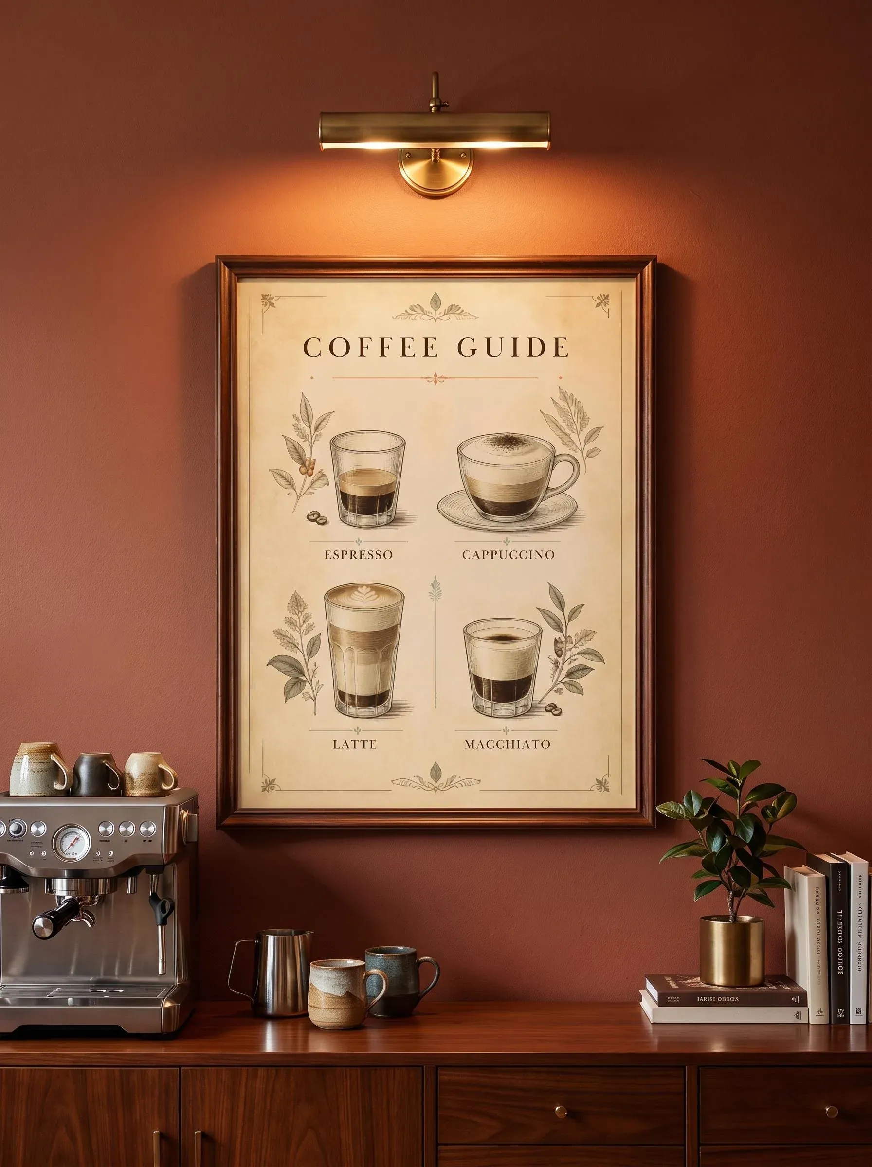 Coffee Guide Poster | Espresso Drinks Chart